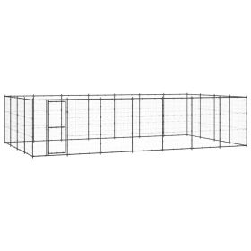 Outdoor Dog Kennel Steel 364.7 ft²
