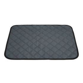 Pet Diaper Pad Reusable Washable Absorbent Non-Slip Waterproof Diaper Diaper Non-Wet; Dog Diaper Pad (Color: dark gray, size: XXL)